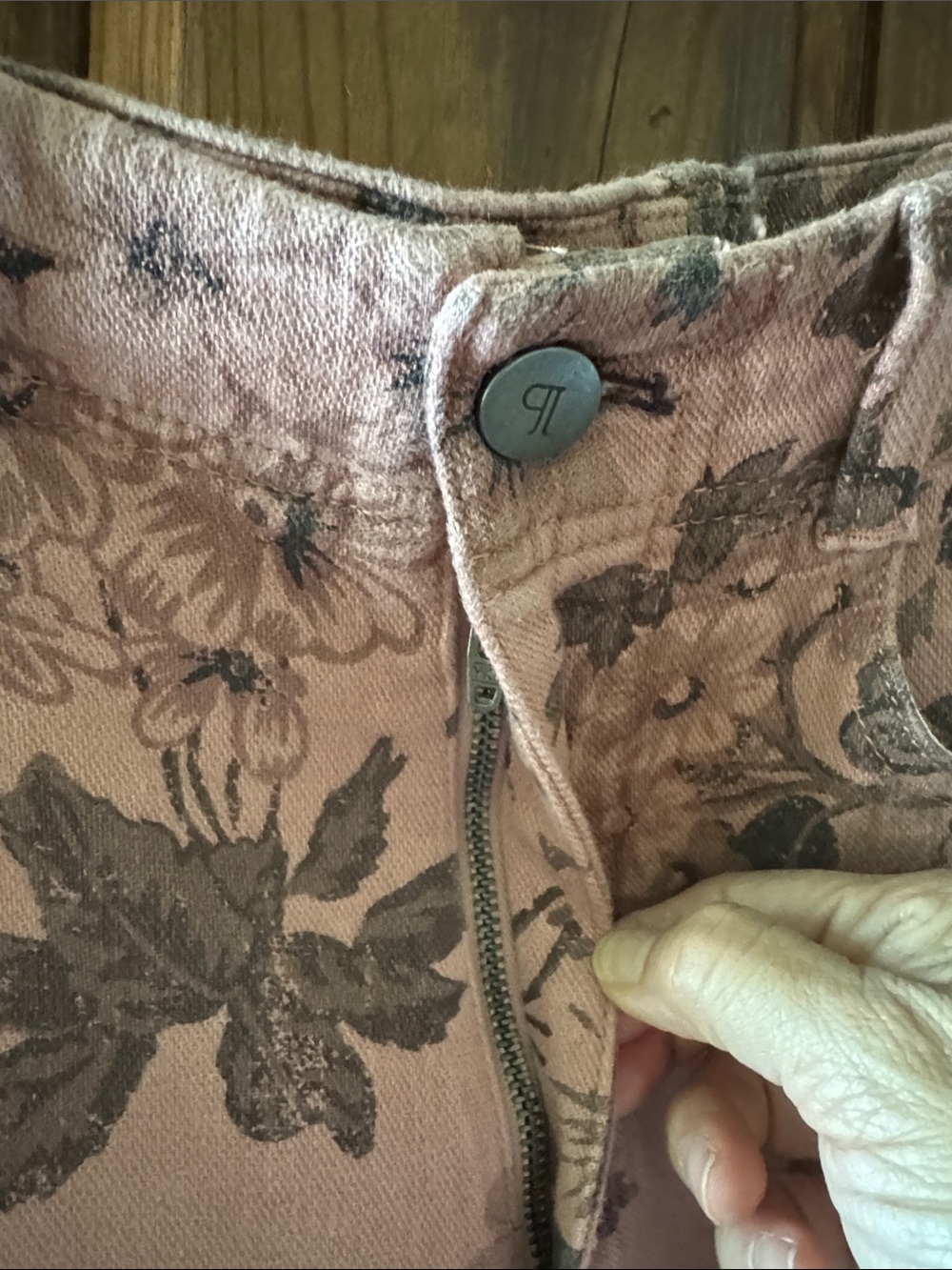 NWT ANTHROPOLOGIE ADI PINK FLORAL LINEN BLEND PANTS. SIZE 30. - Picture 7 of 12